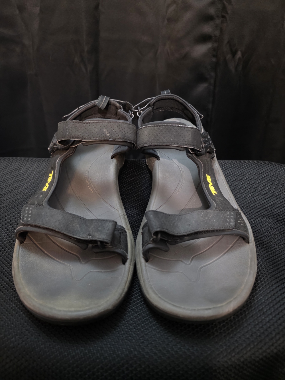 Teva Black Adjustable Strap Sandals